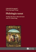Cover: Philologia sanat - Peter Lang Verlag