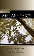 Cover: Historical Dictionary of Metaphysics - Scarecrow Press