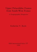 Cover: Upper Palaeolithic Faunas from South-West France - BAR Publishing