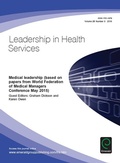 Cover: Medical Leadership (based on papers from World Federation of Medical Managers Conference May 15) - Emerald Group Publishing Limited