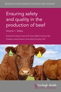 Cover: Ensuring safety and quality in the production of beef Volume 1 - Burleigh Dodds Science Publishing