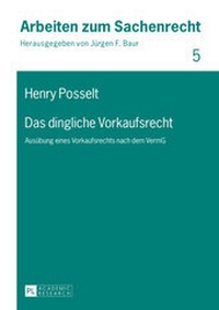 Bild: Das dingliche Vorkaufsrecht - Peter Lang Verlag