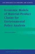 Cover: Economic Models of Material-Product Chains for Environmental Policy Analysis - Springer