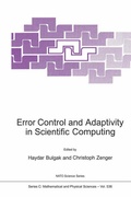 Cover: Error Control and Adaptivity in Scientific Computing - Kluwer Academic Publishers