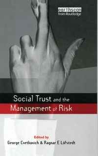 Enlarge image Cover: Social Trust and the Management of Risk - Routledge