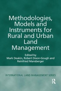 Enlarge image Cover: Methodologies, Models and Instruments for Rural and Urban Land Management - Routledge