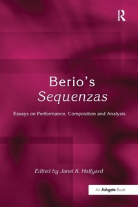 Enlarge image Cover: Berio's Sequenzas - Routledge