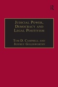 Cover: Judicial Power, Democracy and Legal Positivism - Routledge