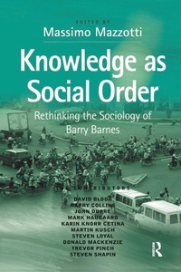 Enlarge image Cover: Knowledge as Social Order - Routledge