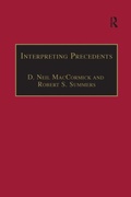 Cover: Interpreting Precedents - Routledge