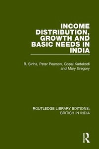 Enlarge image Cover: Income Distribution, Growth and Basic Needs in India - Routledge
