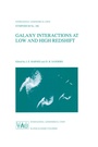 Cover: Galaxy Interactions at Low and High Redshift - Springer