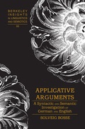 Cover: Applicative Arguments - Peter Lang Verlag