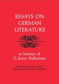Cover: Essays on German Literature - University of Toronto Press