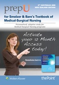 Cover: PrepU for Farrell's Smeltzer & Bare's Textbook of Medical-Surgical Nursing Australia/New Zealand - Lippincott Williams and Wilkins
