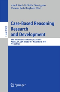 Enlarge image Cover: Case-Based Reasoning Research and Development - Springer