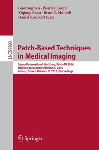 Enlarge image Cover: Patch-Based Techniques in Medical Imaging - Springer