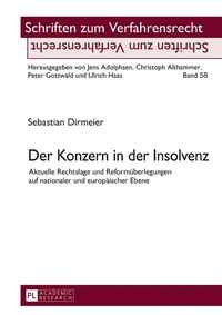 Abbildung von: Der Konzern in der Insolvenz - Peter Lang Verlag