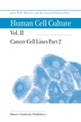 Cover: Cancer Cell Lines Part 2 - Kluwer Academic Publishers