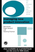 Cover: Managing New Product Innovation - CRC Press