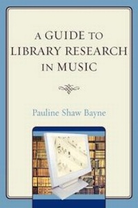 Enlarge image Cover: A Guide to Library Research in Music - Scarecrow Press