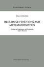Cover: Recursive Functions and Metamathematics - Kluwer Academic Publishers