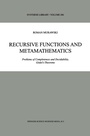 Cover: Recursive Functions and Metamathematics - Springer