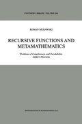 Cover: Recursive Functions and Metamathematics - Springer