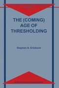 Cover: The (Coming) Age of Thresholding - Springer