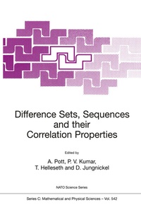 Abbildung von: Difference Sets, Sequences and their Correlation Properties - Kluwer Academic Publishers