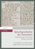 Cover: Sprachgeschichte des Deutschen - Hirzel