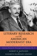 Cover: Literary Research and the American Modernist Era - Scarecrow Press