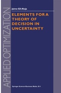 Cover: Elements for a Theory of Decision in Uncertainty - Springer