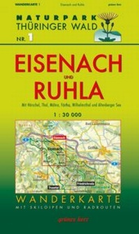 Abbildung von: Wanderkarte Eisenach und Ruhla - grünes herz