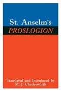 Cover: St. Anselm's Proslogion - University of Notre Dame Press