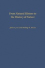 Cover: From Natural History to the History of Nature - University of Notre Dame Press