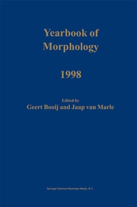 Abbildung von: Yearbook of Morphology 1998 - Springer