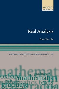 Abbildung von: Real Analysis - Oxford University Press