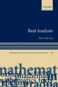 Abbildung von: Real Analysis - Oxford University Press