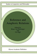 Cover: Reference and Anaphoric Relations - Kluwer Academic Publishers