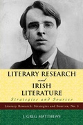 Cover: Literary Research and Irish Literature - Scarecrow Press