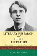 Cover: Literary Research and Irish Literature - Scarecrow Press