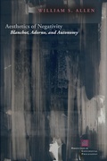 Cover: Aesthetics of Negativity - Fordham University Press