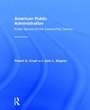 Cover: American Public Administration - Routledge
