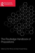 Cover: The Routledge Handbook of Propositions - Routledge