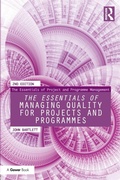 Cover: The Essentials of Managing Quality for Projects and Programmes - Routledge