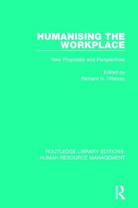 Enlarge image Cover: Humanising the Workplace - Routledge