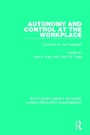 Cover: Autonomy and Control at the Workplace - Routledge