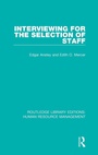 Cover: Interviewing for the Selection of Staff - Routledge
