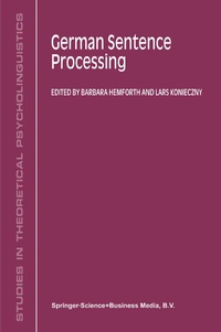 Abbildung von: German Sentence Processing - Springer